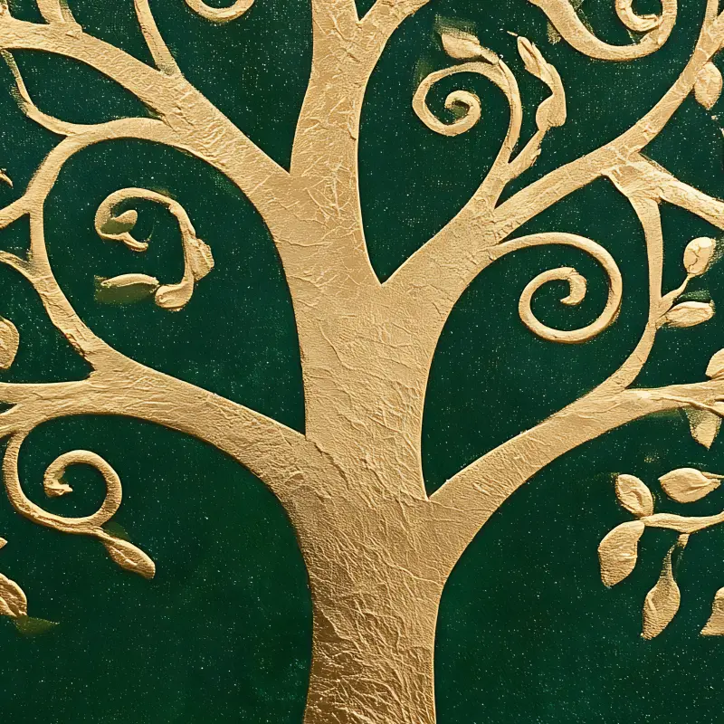 The Emerald Tree of Life — Detail