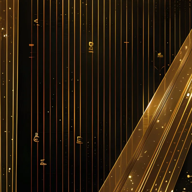 The Ethereal Golden Harp — dettaglio