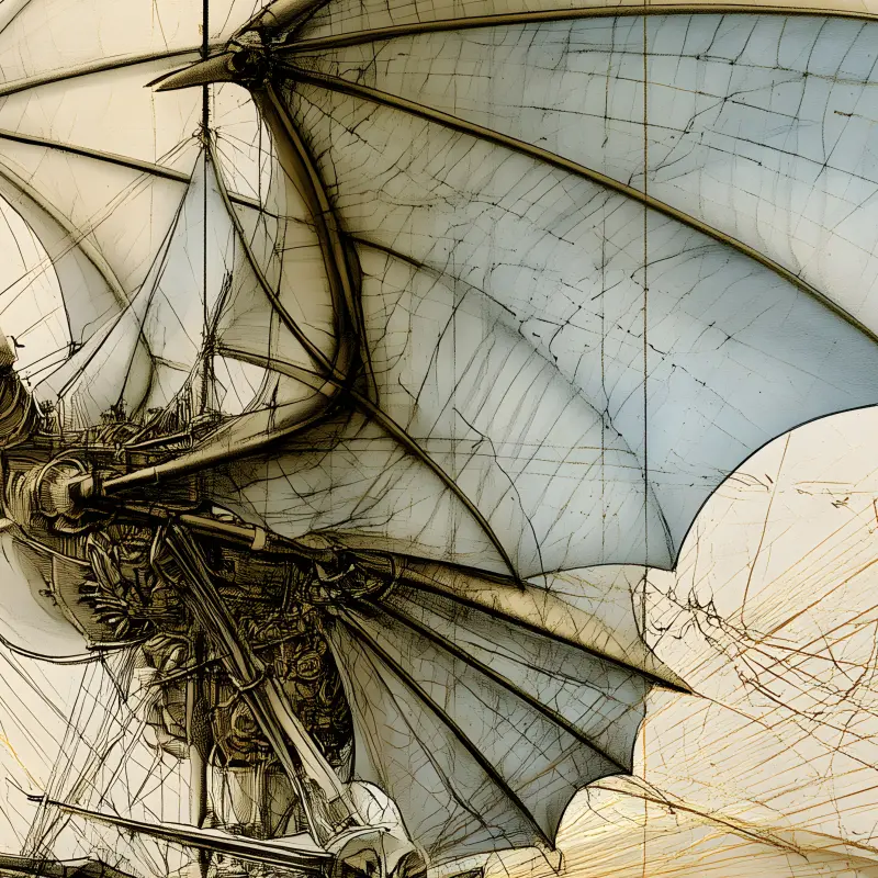 The Flying Machine Codex — detail
