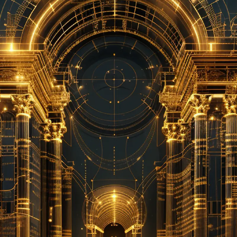 The Golden Arcade — detail