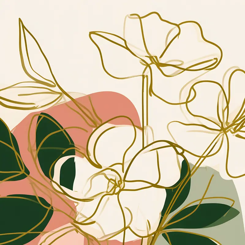 The Golden Bouquet — détail