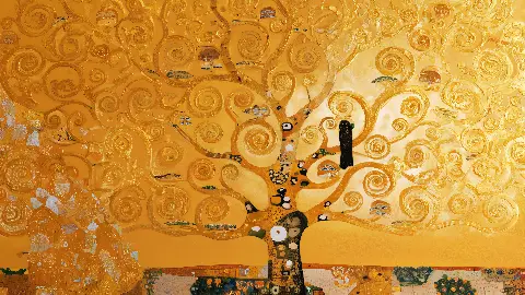 The Golden Frieze Tree of Life, colección Tree of Life Wall Art — arte de pared en oro de RAGANA Design
