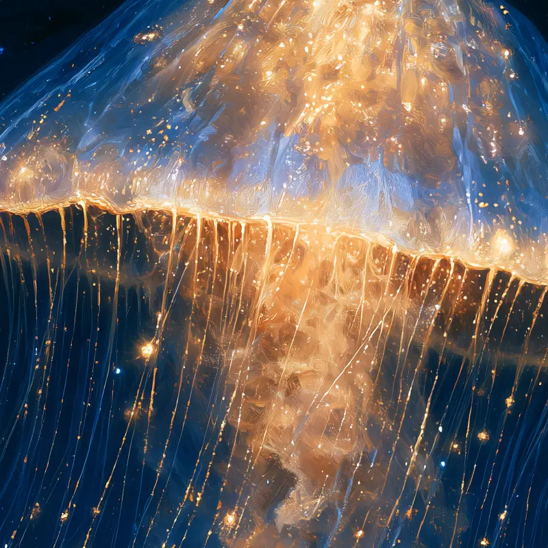 The Golden Jellyfish — détail