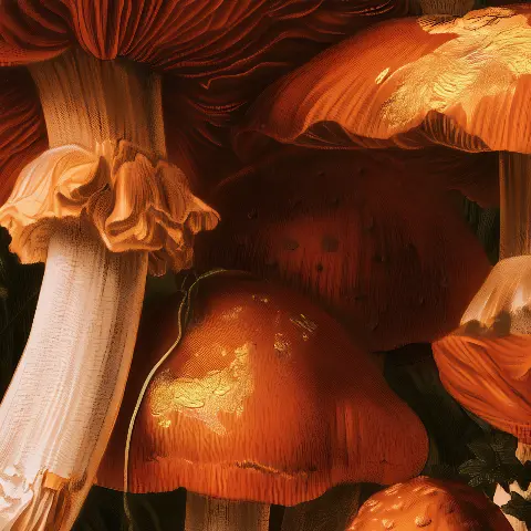 The Golden Mushrooms – detail