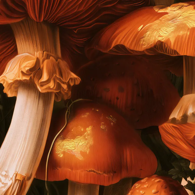 The Golden Mushrooms — Detail