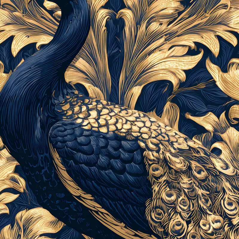 The Golden Peacock — Detail
