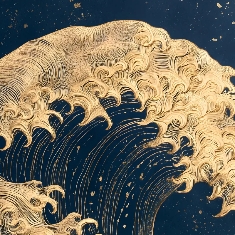 The Golden Wave — Detail