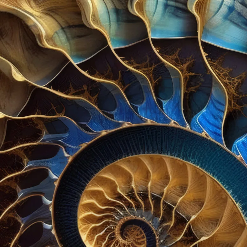 Gold Colorful Fibonacci II — détail