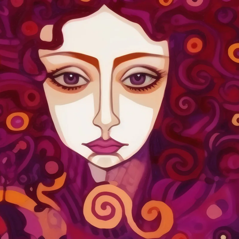 The Magenta Muse — détail