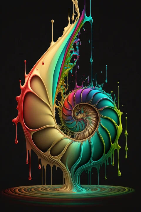 The Neon Pulse of the Abyss von RAGANA Design als Fine-Art-Druck, gerahmter Druck, Leinwand, Puzzle oder Tasse