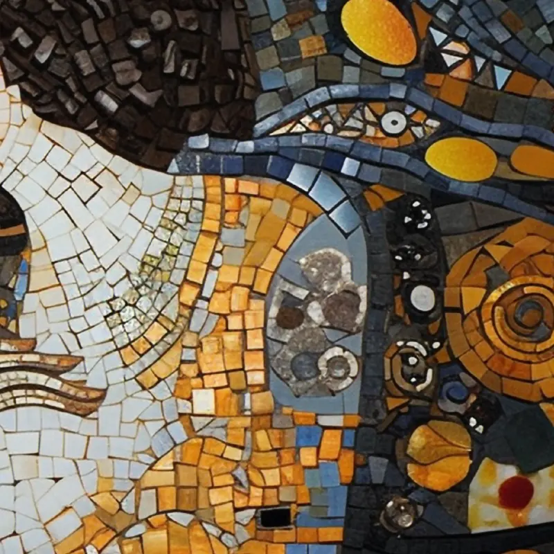 The Night Mosaic Muse — dettaglio