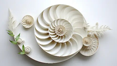 The Paper Nautilus, colección 4K TV Art in Gold — arte de pared en oro de RAGANA Design