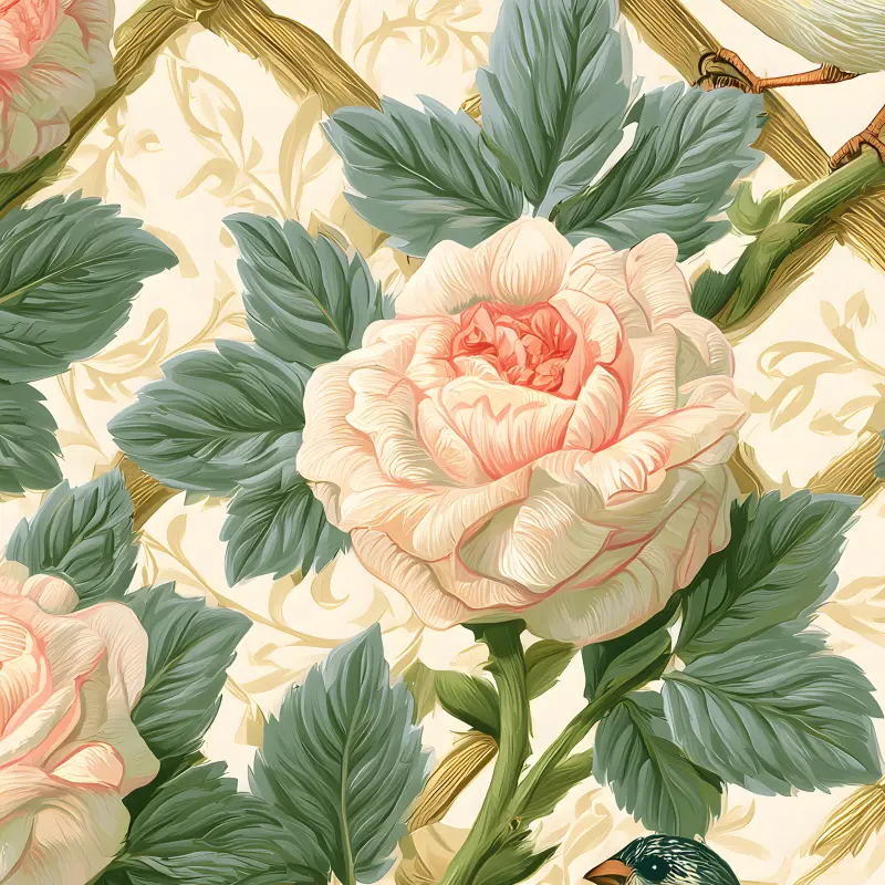The Rose Trellis — detail