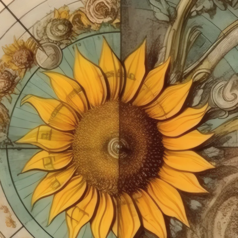 The Sunflower Compass — dettaglio