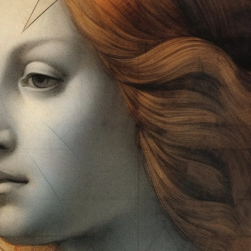 The Vitruvian Muse — Detail