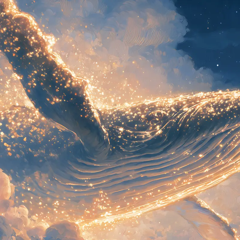 The Whale over the Lighthouse — detalhe