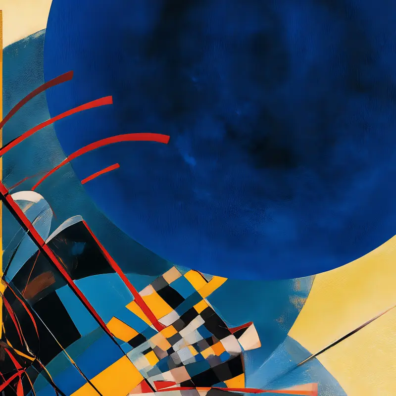 Yellow-Red-Blue in Gold — detalhe