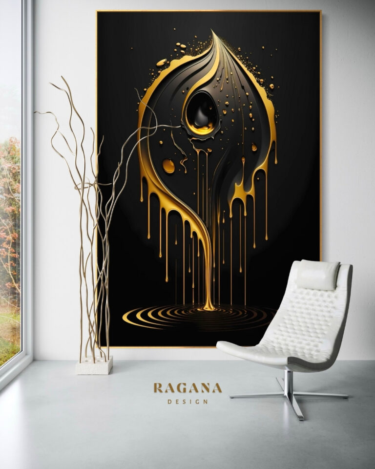 The Alchemical Melt — Fluidity of the Sovereign Will, The Archive Fibonacci golden ratio wall art by RAGANA Design