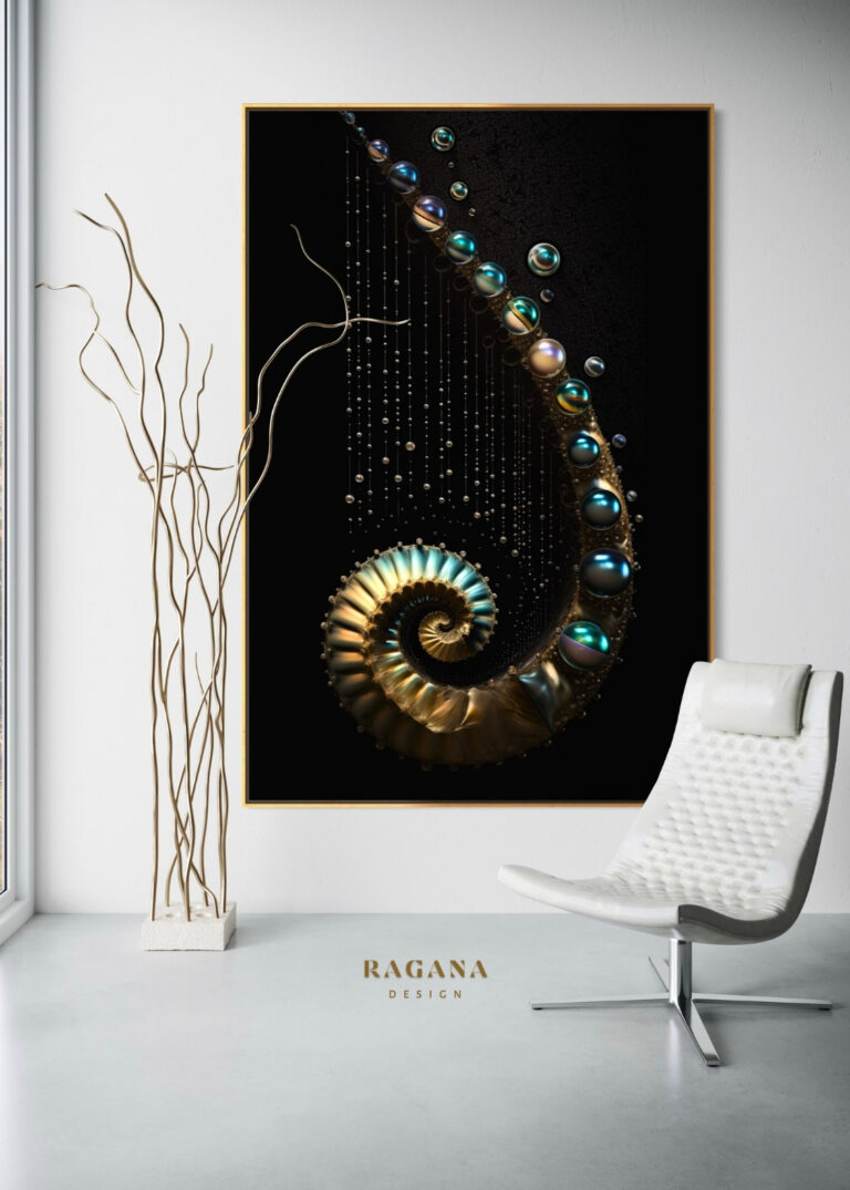 The Arch of Awe — The Pearl Collection Fibonacci golden ratio wall art by RAGANA Design