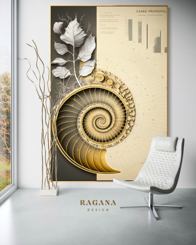 The Botanical Schematic — of Growth, The Archive Fibonacci golden ratio wall art by RAGANA Design
