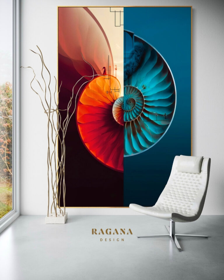 The Equinox of Dual Realities — The Archive Fibonacci golden ratio wall art by RAGANA Design