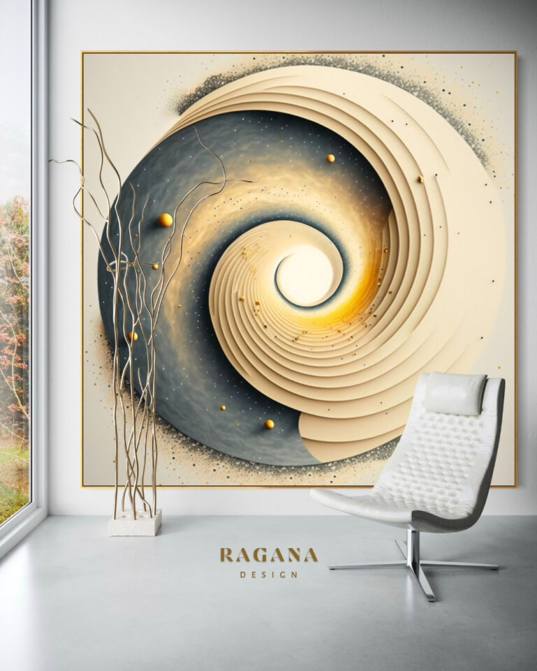The Galactic Seed — of Convergence, The Archive Fibonacci golden ratio wall art by RAGANA Design