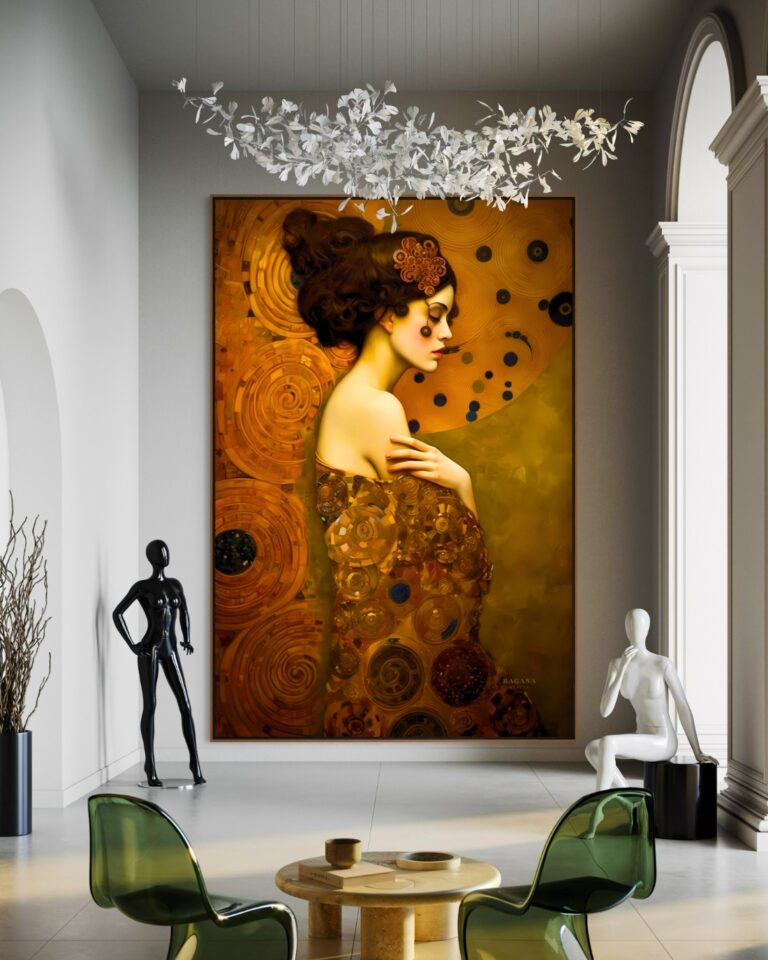The Gilded Muse II — Limited Sacred Edition, The Vault Fibonacci golden ratio wall art by RAGANA Design