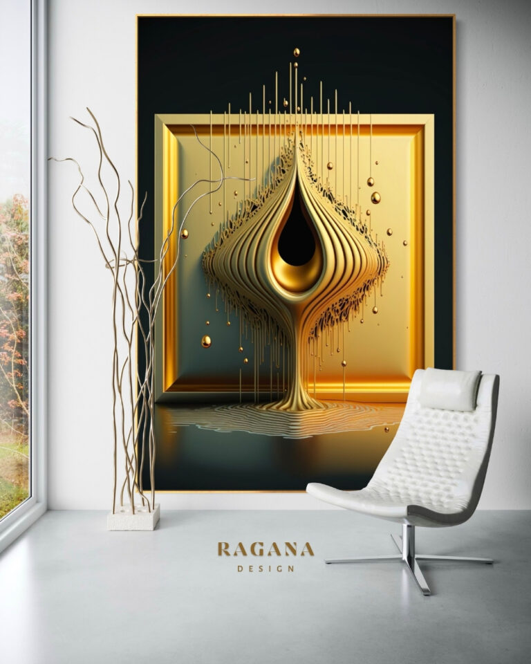 The Imperial Crucible — Golden Saturation of the Sovereign Frame, Golden Fibonacci Fibonacci golden ratio wall art by RAGANA