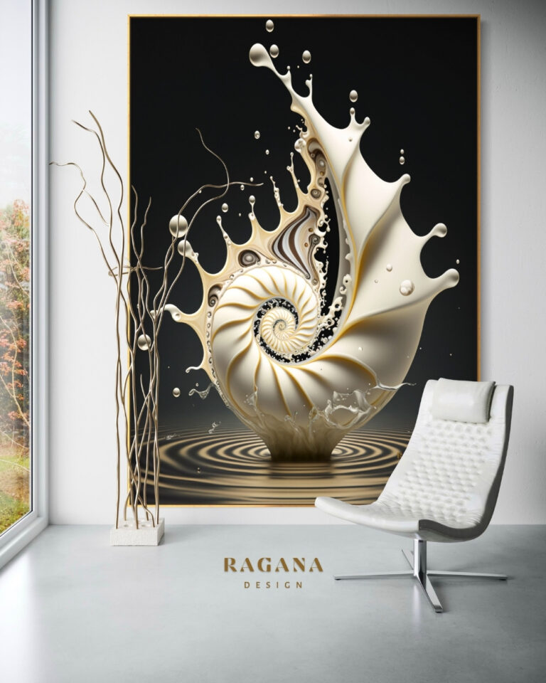 The Liquid Origin of Form — The Archive Fibonacci golden ratio wall art by RAGANA Design