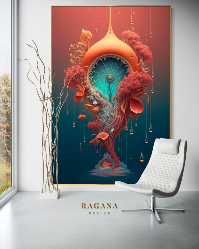 The Ocular Seed of Vitality — The Archive Fibonacci golden ratio wall art by RAGANA Design