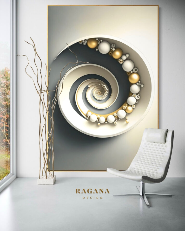 The Orbital Equilibrium — The Archive Fibonacci golden ratio wall art by RAGANA Design