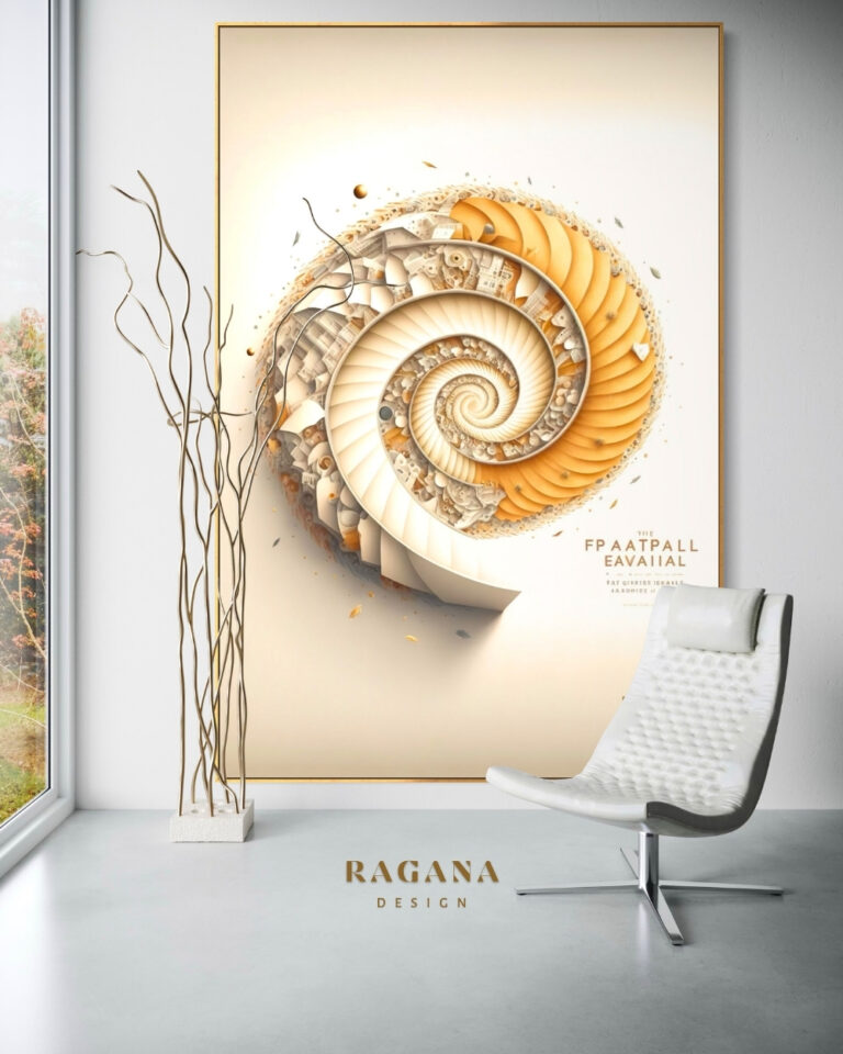 The Vortex of II — Ancient Synthesis, The Archive Fibonacci golden ratio wall art by RAGANA Design