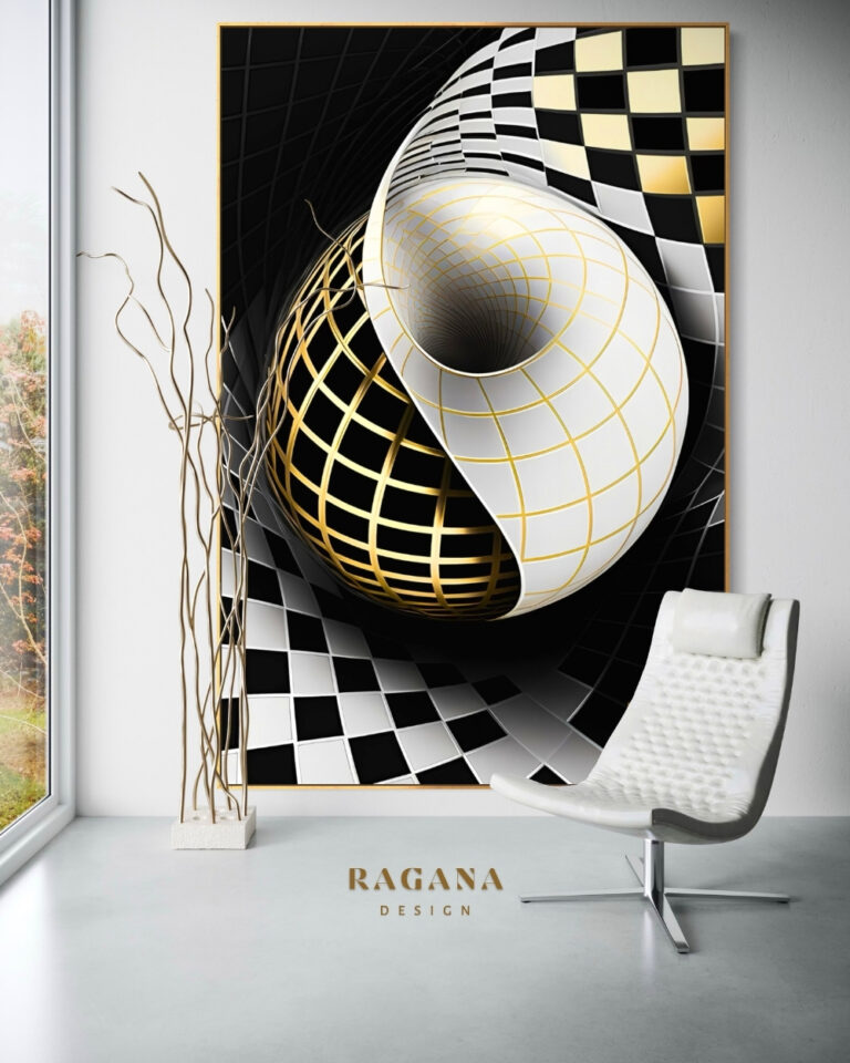 The Vortex of Duality — The Archive Fibonacci golden ratio wall art by RAGANA Design