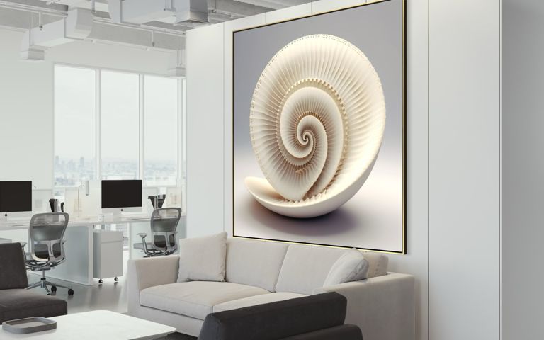 The Celestial Navigator in einem Arbeitszimmer: die hellste der Muscheln, für einen Raum, in dem auch gearbeitet werden muss.